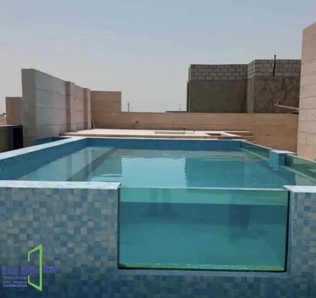 قیمت استخر شیشه ای
