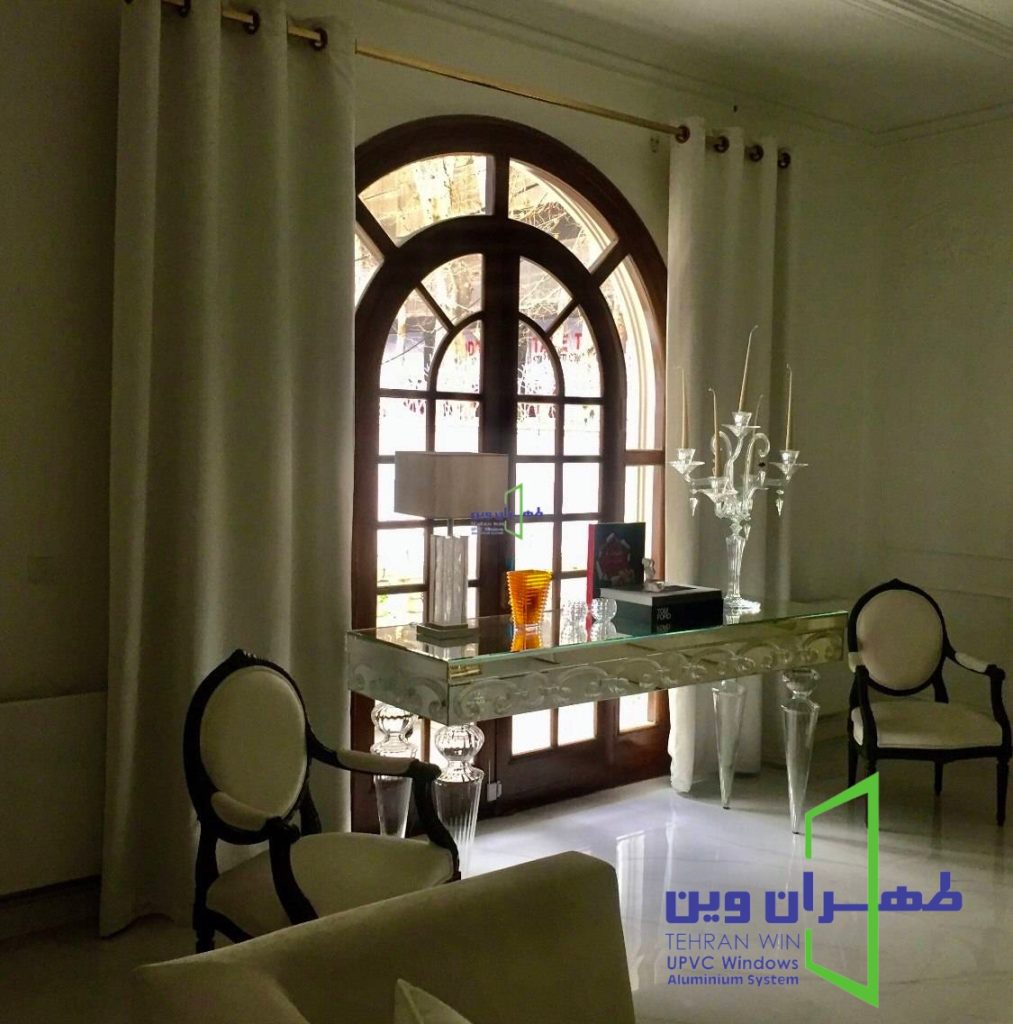 قیمت پنجره دوجداره خم، هلای و قوس دار upvc