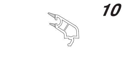 قیمت پروفیل وین تک UPVC زهوار دو جداره ساده 20 میل